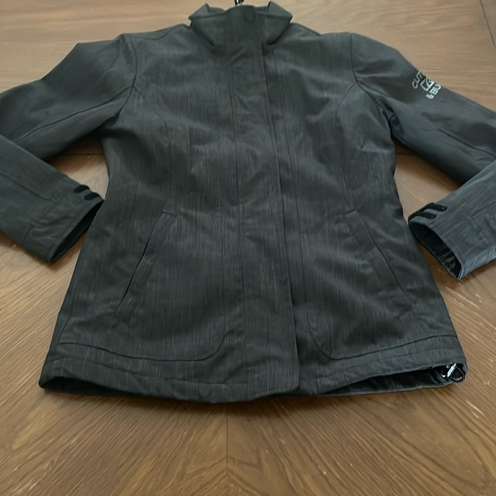 Cutter & Buck Weathertec Softshell Jacket lightweight Winter Dark Gray Small EUC